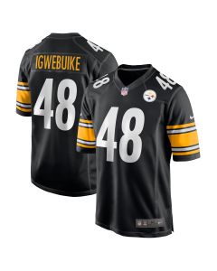 Men’s Pittsburgh Steelers Godwin Igwebuike Black Game Jersey