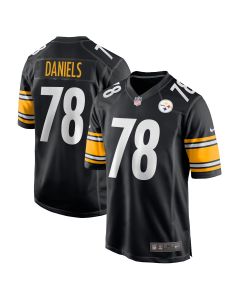 Men’s Pittsburgh Steelers James Daniels Black Game Player Jersey