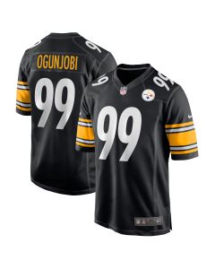 Men’s Pittsburgh Steelers Larry Ogunjobi Black Game Player Jersey