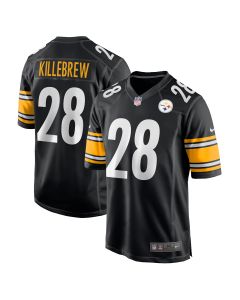 Men’s Pittsburgh Steelers Miles Killebrew Black Game Jersey