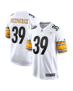 Men’s Pittsburgh Steelers Minkah Fitzpatrick White Game Player Jersey