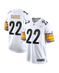 Men’s Pittsburgh Steelers Najee Harris White Game Jersey
