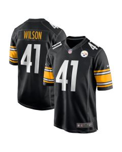 Men’s Pittsburgh Steelers Payton Wilson Black Game Jersey