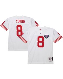 Men’s San Francisco 49ers 1994 Steve Young Mitchell & Ness White Throwback Retired Player Jersey