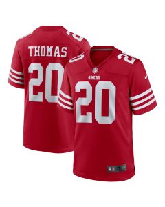 Men’s San Francisco 49ers Ambry Thomas Scarlet Game Jersey