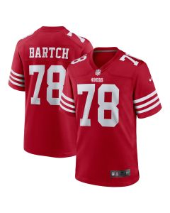 Men’s San Francisco 49ers Ben Bartch Scarlet Game Jersey