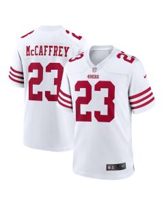 Men’s San Francisco 49ers Christian McCaffrey White Game Player Jersey