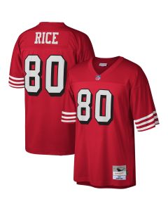 Men’s San Francisco 49ers Jerry Rice Mitchell & Ness Scarlet Legacy Jersey
