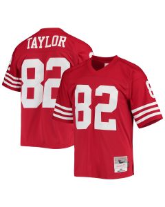 Men’s San Francisco 49ers John Taylor Mitchell & Ness Scarlet Legacy Jersey