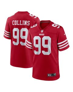 Men’s San Francisco 49ers Maliek Collins Scarlet Game Jersey