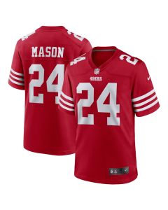 Men’s San Francisco 49ers Mason Scarlet Game Player Jersey