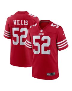 Men’s San Francisco 49ers Patrick Willis Scarlet Retired Player Game Jersey