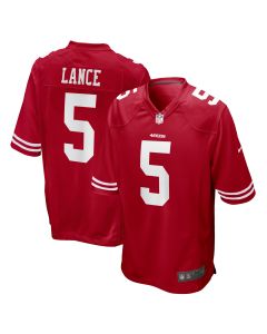 Men’s San Francisco 49ers Trey Lance Scarlet Game Jersey