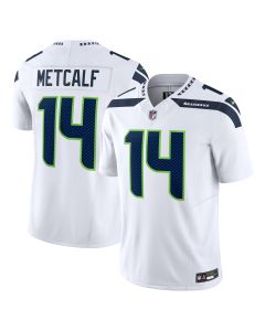 Men’s Seattle Seahawks DK Metcalf White Vapor F.U.S.E. Limited Jersey