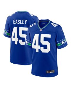 Men’s Seattle Seahawks Kenny Easley Royal Throwback Retired Player Game Jersey