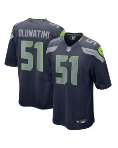 Men’s Seattle Seahawks Olu Oluwatimi College Navy Game Jersey