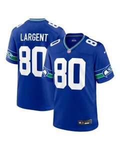 Men’s Seattle Seahawks Steve Largent Royal Throwback Retired Player Game Jersey