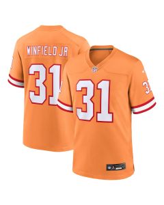 Men’s Tampa Bay Buccaneers Antoine Winfield Jr. Orange Throwback Game Jersey