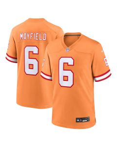 Men’s Tampa Bay Buccaneers Baker Mayfield Orange Throwback Game Jersey