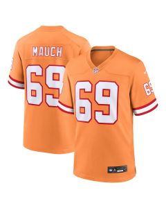 Men’s Tampa Bay Buccaneers Cody Mauch Orange Throwback Game Jersey