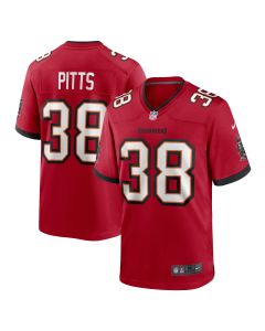 Men’s Tampa Bay Buccaneers Derrek Pitts Red Game Jersey