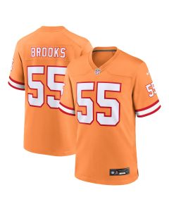 Men’s Tampa Bay Buccaneers Derrick Brooks Orange Throwback Game Jersey