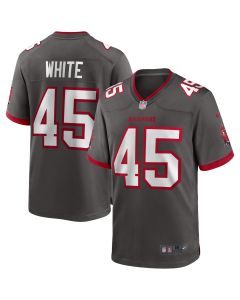 Men’s Tampa Bay Buccaneers Devin White Pewter Game Jersey