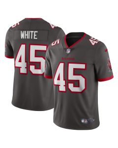 Men’s Tampa Bay Buccaneers Devin White Pewter Vapor Limited Jersey