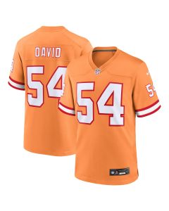 Men’s Tampa Bay Buccaneers Lavonte David Orange Throwback Game Jersey
