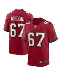 Men’s Tampa Bay Buccaneers Luke Goedeke Red Game Player Jersey