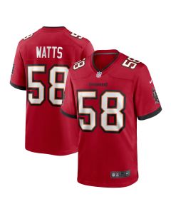 Men’s Tampa Bay Buccaneers Markees Watts Red Game Jersey