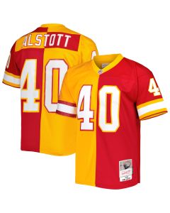 Men’s Tampa Bay Buccaneers Mike Alstott Mitchell & Ness Orange/Red 1996 Split Legacy Jersey