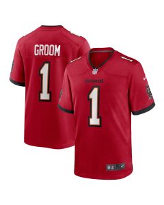 Men’s Tampa Bay Buccaneers Number 1 Groom Red Game Jersey