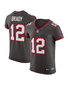 Men’s Tampa Bay Buccaneers Tom Brady Pewter Alternate Vapor Elite Jersey
