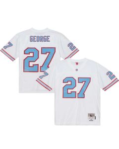Men’s Tennessee Oilers Eddie George Mitchell & Ness White Legacy Jersey