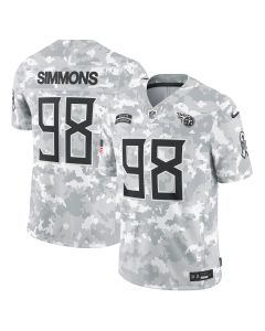 Men’s Tennessee Titans Jeffery Simmons Arctic Camo 2024 Salute to Service Limited Jersey