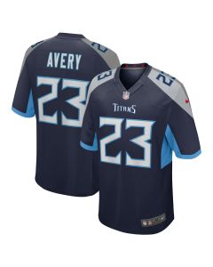 Men’s Tennessee Titans Tre Avery Navy Team Game Jersey