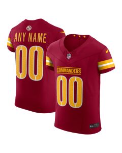 Men’s Washington Commanders Burgundy Team Vapor F.U.S.E. Elite Custom Jersey