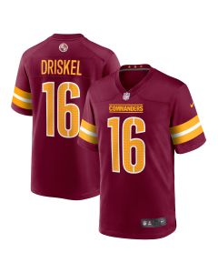 Men’s Washington Commanders Jeff Driskel Burgundy Game Jersey