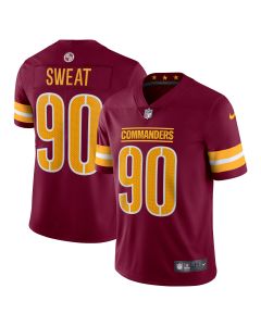 Men’s Washington Commanders Montez Sweat Burgundy Vapor Limited Jersey