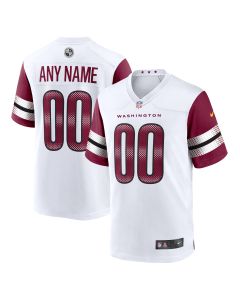 Men’s Washington Commanders White Game Custom Player Jersey