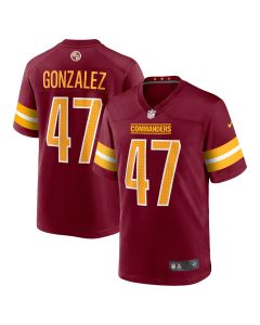 Men’s Washington Commanders Zane Gonzalez Burgundy Game Jersey