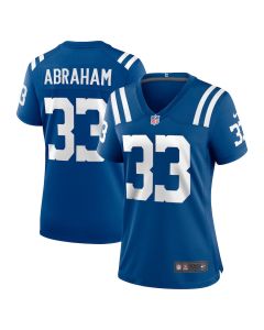 Micah Abraham 33 Indianapolis Colts Women’s Game Jersey – Royal