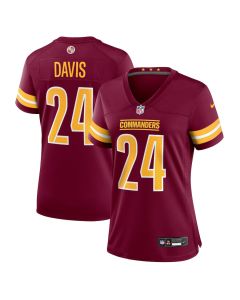 Michael Davis 24 Washington Commanders Women’s Game Jersey – Burgundy