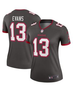 Mike 13 Evans Tampa Bay Buccaneers Women Alternate Legend Jersey – Pewter