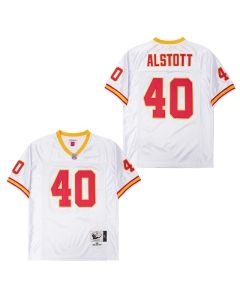 Mike Alstott 40 Tampa Bay Buccaneers Throwback Men Jersey – White