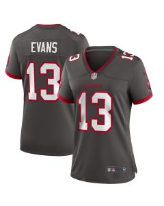 Mike Evans 13 Tampa Bay Buccaneers Women Alternate Game Jersey – Pewter