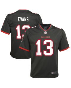 Mike Evans 13 Tampa Bay Buccaneers YOUTH Game Jersey – Pewter