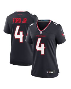 Mike Ford 4 Houston Texans Women’s Team Game Jersey – Navy