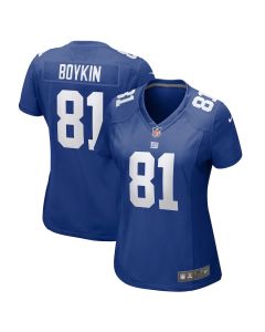 Miles Boykin 81 New York Giants Women’s Game Jersey – Royal